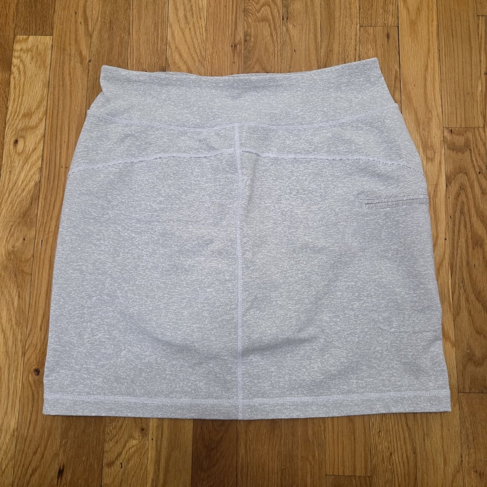 Duluth Trading Women Ultralite Performance Skort Gray Moisture Wicking Medium - Picture 2 of 7